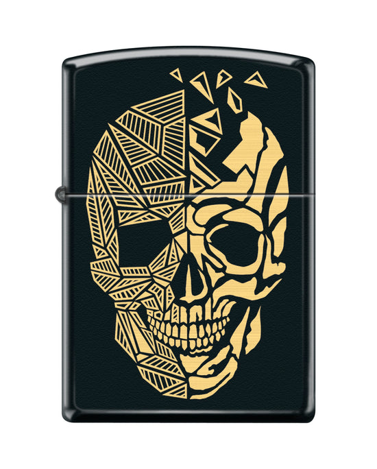 Zippo Lighter - Shattered Polygon Skull