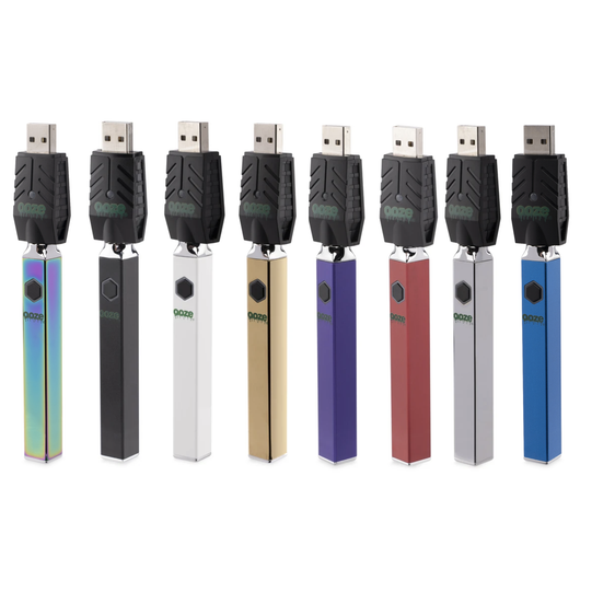 Ooze Quad 510 Thread 500 mAh Square Vape Pen Battery + USB Charger