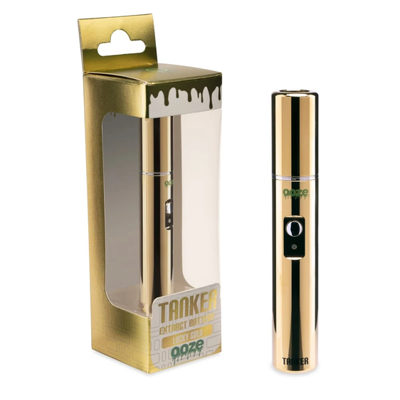 Ooze Tanker 510 Thread Thermal Chamber Vaporizer Battery Lucky Gold