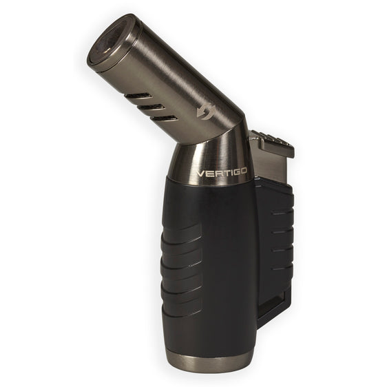 Vertigo Optimus Vertigo Triple Flame Lighter - Gunmetal & Black