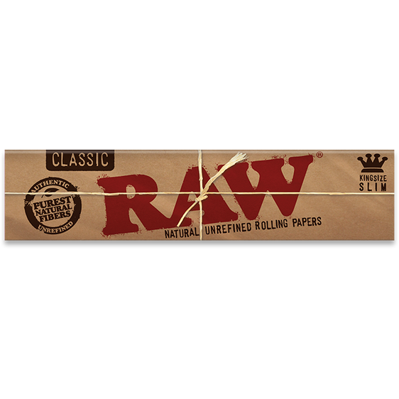 RAW Classic Kingsize Slims Rolling Papers - UNIT
