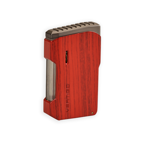 Vertigo Recoil Angled Single Torch Flame Lighter - Brown Marble