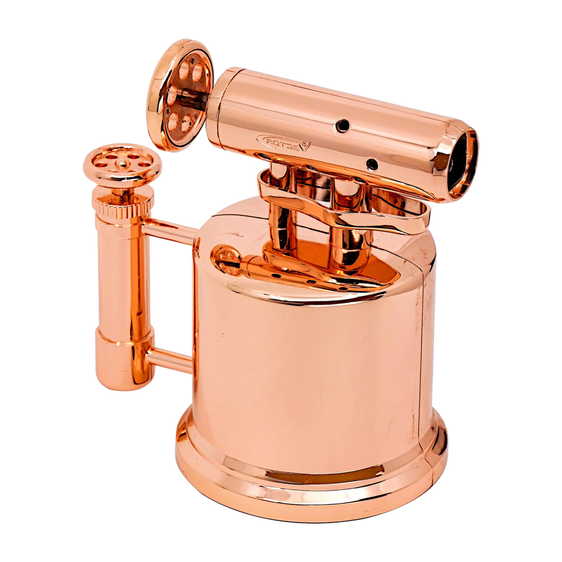 Vector Quadpump Table Top Lighter Rose Gold Polish