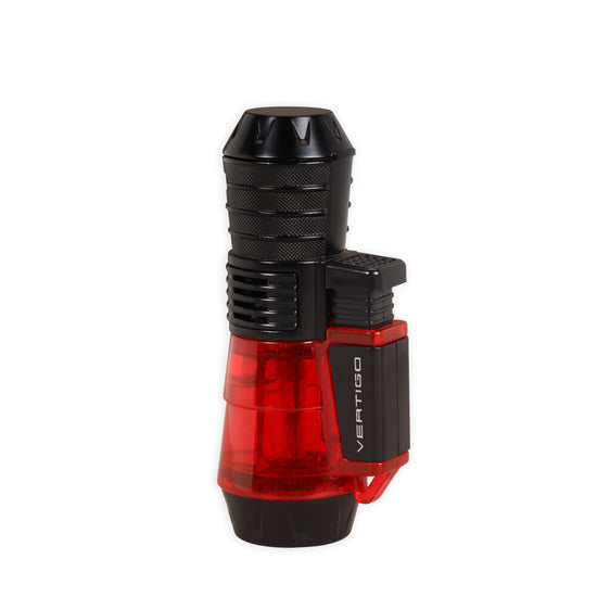Vertigo Sputnik Triple Flame Lighter - Red