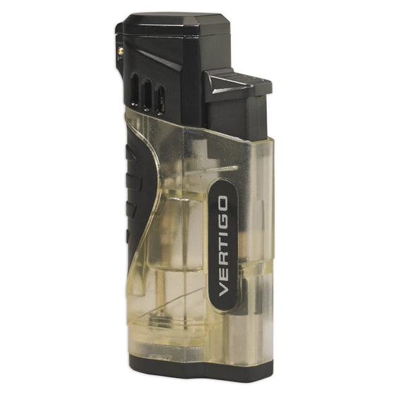 Vertigo Stinger 2 Quad Torch Lighter w/ Cigar Punch - Clear