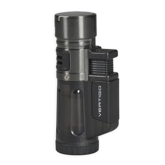 Vertigo Blizzard Triple Torch Flame Lighter - Charcoal
