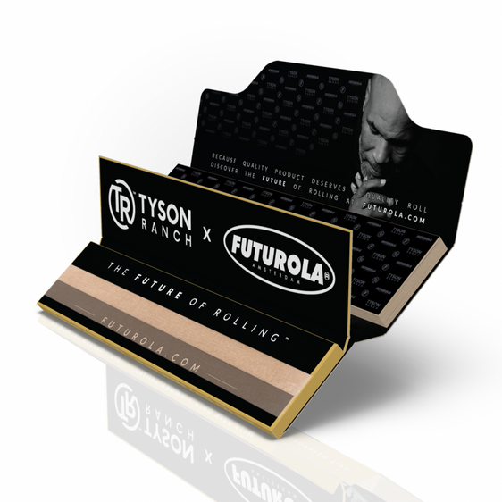 Tyson Ranch X Futurola 1¼ Rolling Papers + Perforated Tips- UNIT