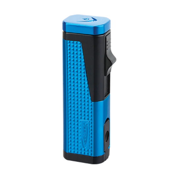 Vector Urbano Triple Flame Torch Lighter with Cigar Punch Sparkle Blue