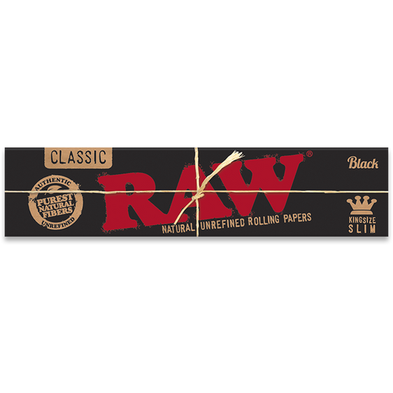 RAW Black Kingsize Slim Rolling Papers