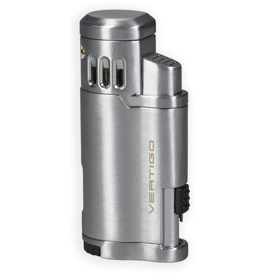 Vertigo Ultra Vector Triple Flame Lighter - Chrome