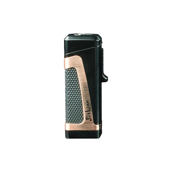 Jetline Hurricane II Triple Torch Lighter - Copper w Black