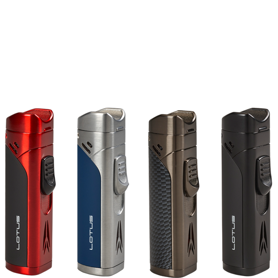 Lotus Monarch Quad Flame with Cigar Rest & Punch