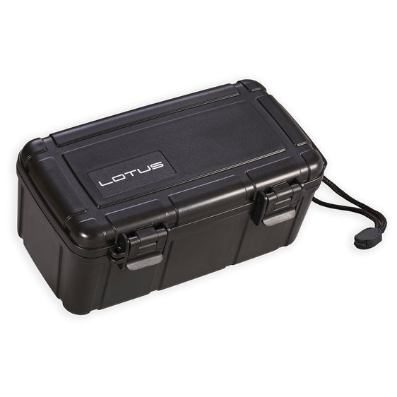 Lotus Travel Humidor - 15-Stick Black