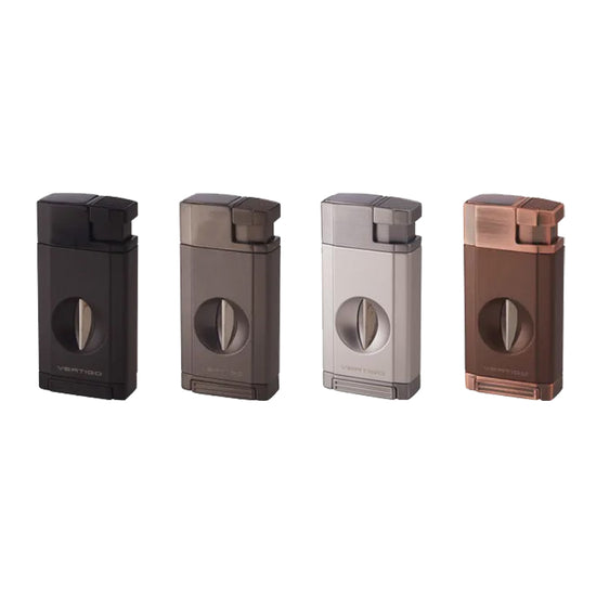 Vertigo Saber Double Flame Torch Lighter w/Fold Out V Cutter