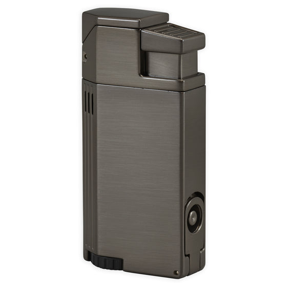 Vertigo Windsor Triple Torch Lighter w/ Cigar Punch - Gunmetal Satin