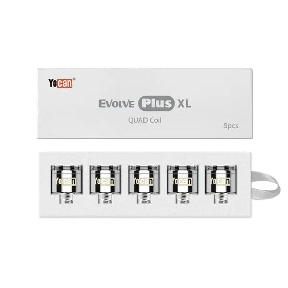 Yocan Evolve Plus XL Coils - Quartz Quad Coil 5 Pack