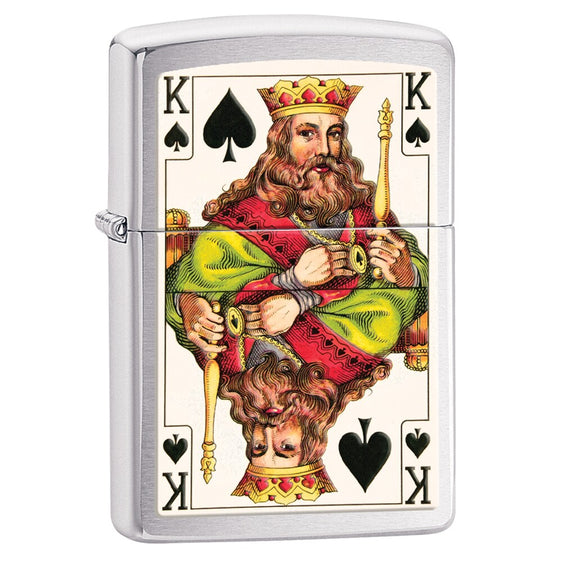 Zippo Lighter - 2 Sided King of Spade