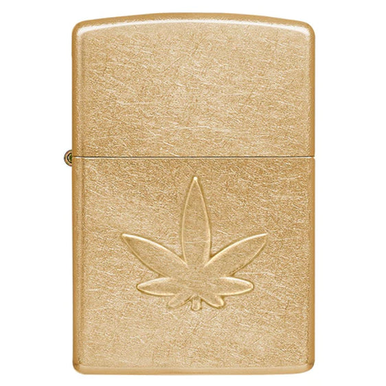 Zippo Lighter - Stamped Cannabis