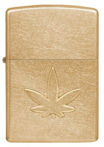 Zippo Lighter - Stamped Cannabis