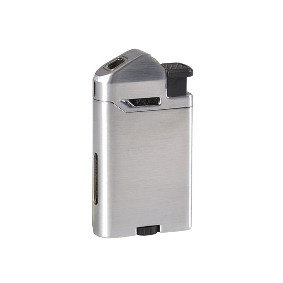 Vertigo Attache 2 Soft Flame Lighter - Brushed Chrome