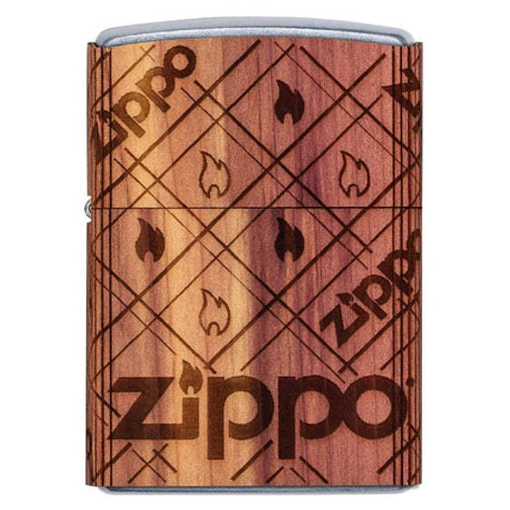 Zippo Lighter - Woodchuck Zippo Cedar Wrap