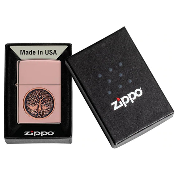 Zippo Lighter - Tree Of Life Emblem