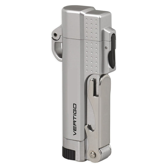 Vertigo Beer Buddy Coil Flame w/ Bottle Opener - Silver
