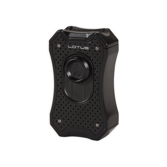 Lotus Emperor Quad Flame Table Top Lighter - Black