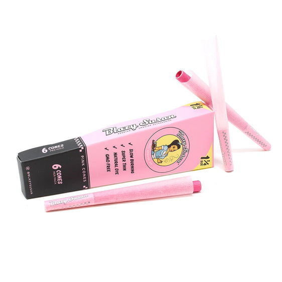 Blazy Susan Pink Pre Rolled Cones - 1¼ - 3 Pack