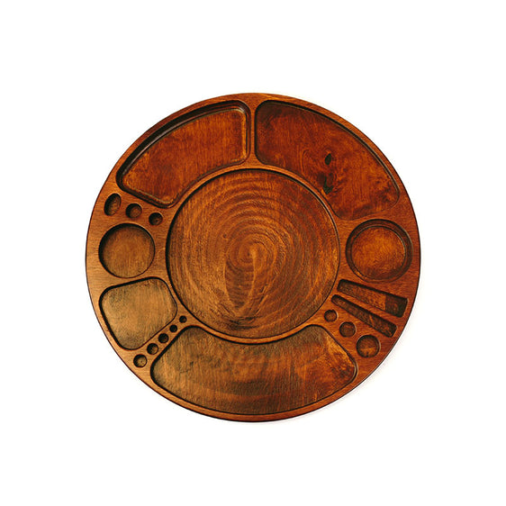 Blazy Susan Spinning Rolling Tray - Cherry