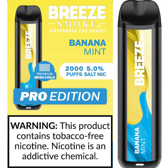 Breeze Pro Disposable Vape - Banana Mint
