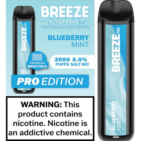 Breeze Pro Disposable Vape - Blueberry Mint