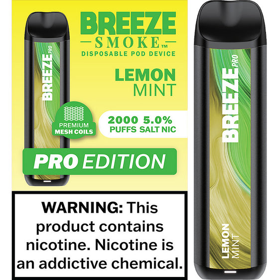 Breeze Pro Disposable Vape - Lemon Mint