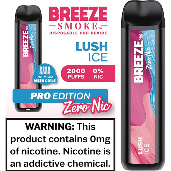 Breeze Pro Disposable Vape - Watermelon Mint 0% Nic