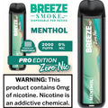 Breeze Pro Disposable Pod Vape Flavor - Menthol 0% Nic