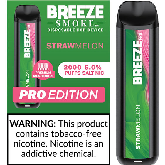 Breeze Pro Disposable Vape - Strawmelon
