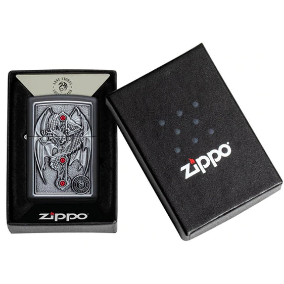 Zippo Lighter - Anne Stokes Gothic Guardian Emblem