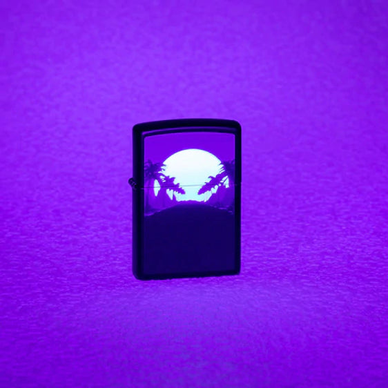 Zippo Lighter - Sunset Black Light