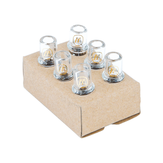 6 Pack Marley Natural Inside Glass Filters - 7mm