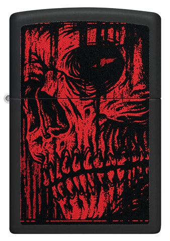 Zippo Lighter - Red Skull