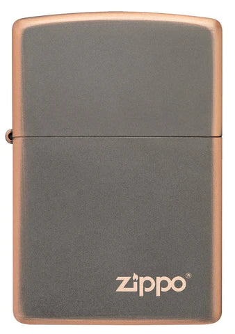 Zippo Lighter - Rustic Bronze w/ Zippo Logo