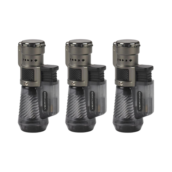 Vertigo Cyclone Triple Torch Lighter Clear - UNIT