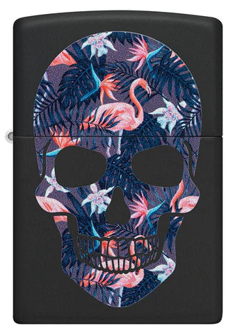 Zippo Lighter - Flamingo Skull