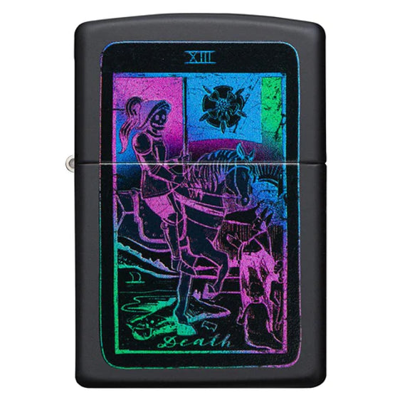 Zippo Lighter - Black Light Tarot Card