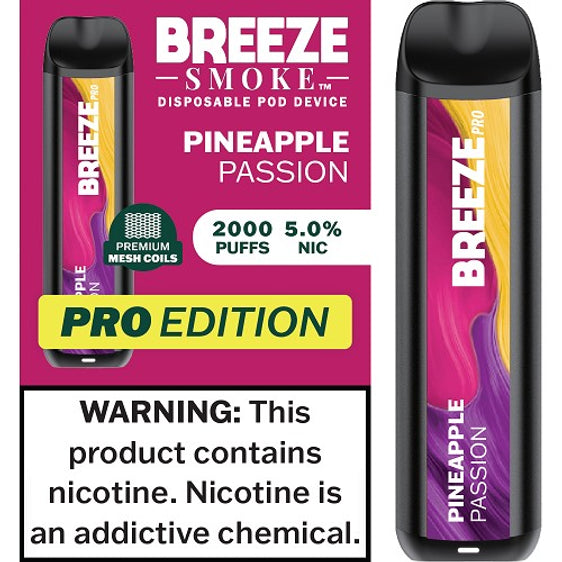 Breeze Pro Disposable Vape - Pineapple Passionfruit