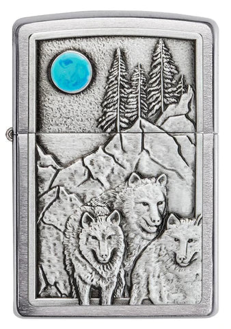 Zippo Lighter - Emblem Wolf Pack