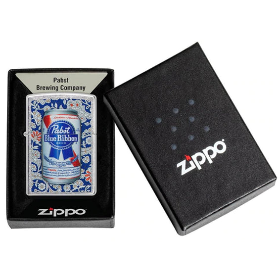 Zippo Lighter - Pabst Blue Ribbon Beer - Lighter USA