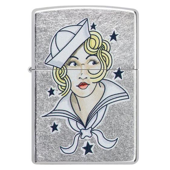 Zippo Lighter - Sailor Girl Tattoo