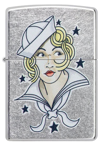 Zippo Lighter - Sailor Girl Tattoo