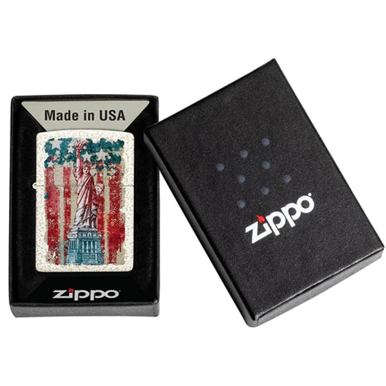 Zippo Lighter - Distorted Statue Of Liberty